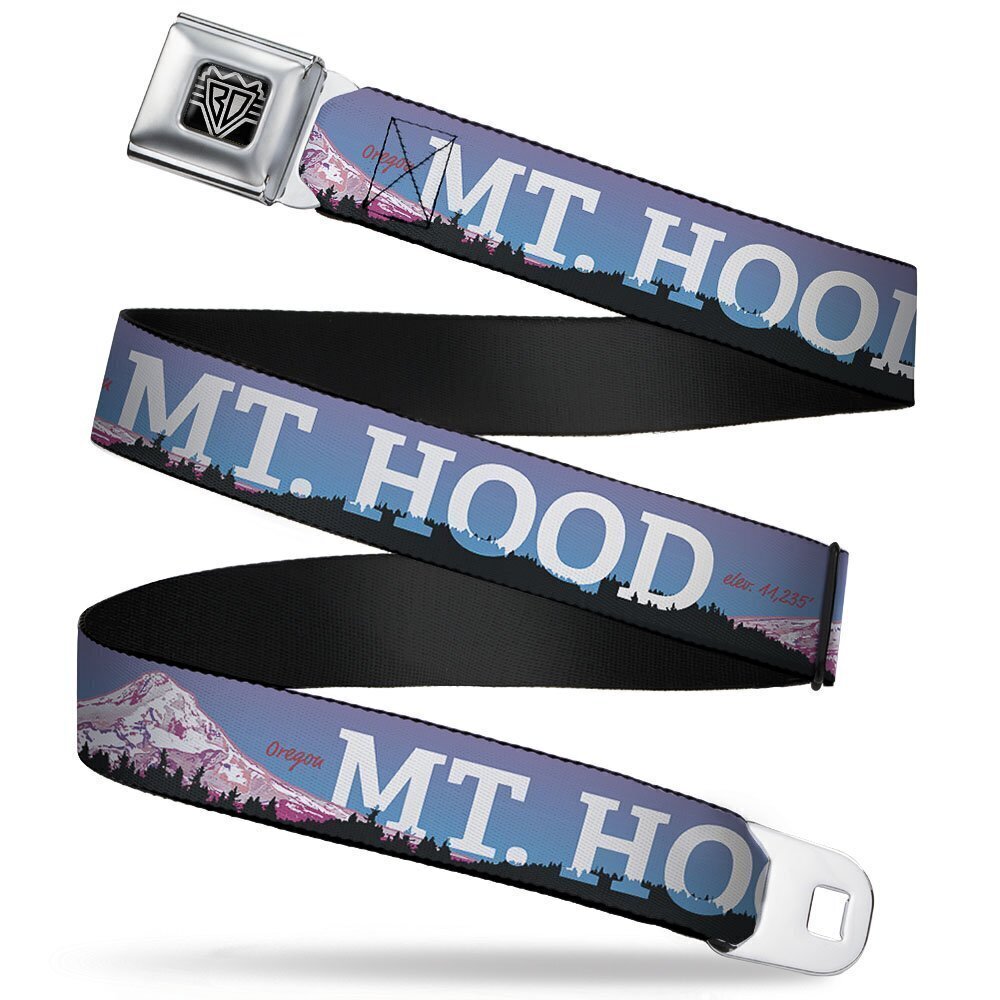 4245 Seatbelt Belt Oregon MT. HOOD Scenery Blues/Purples/Black/White